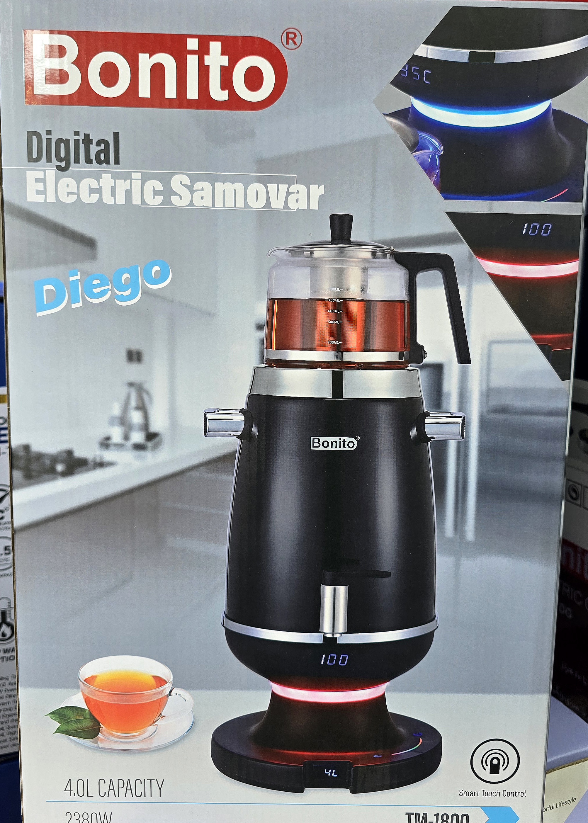 چایساز سماوری مدل  1800 diego  برند بونیتو