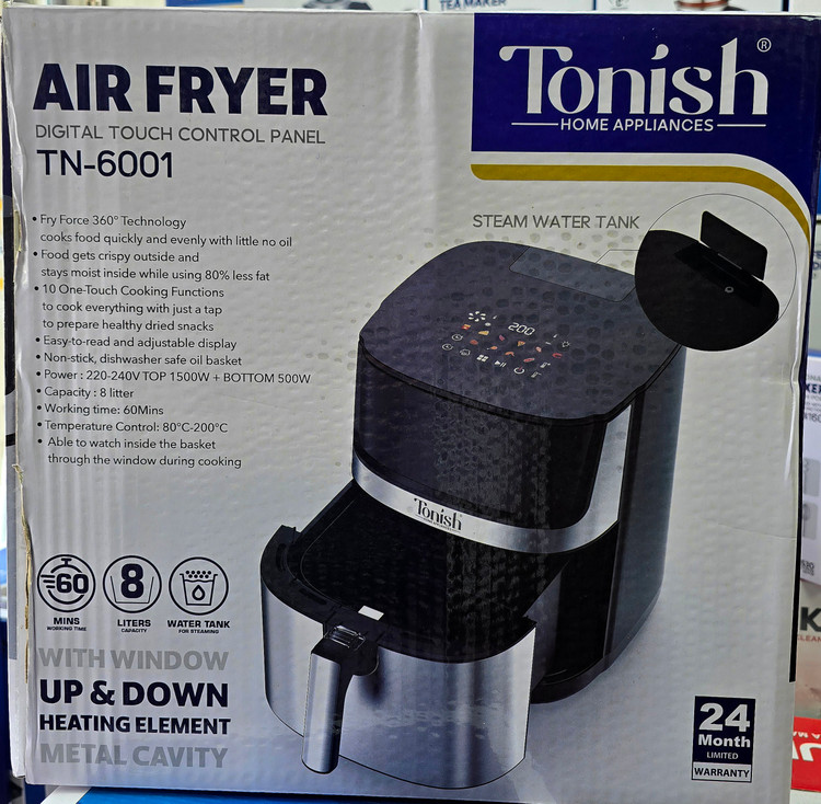 سرخکن رژیمی(هواپز) ۸ لیتری تونیش کد TN-6001